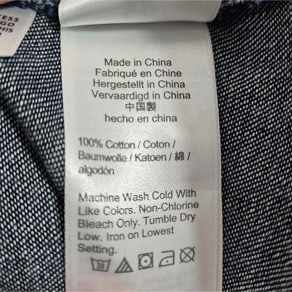 NWT J.Crew Smocked Puff-Sleeve Dress in Chambray Size XXS - Picture 5 of 9